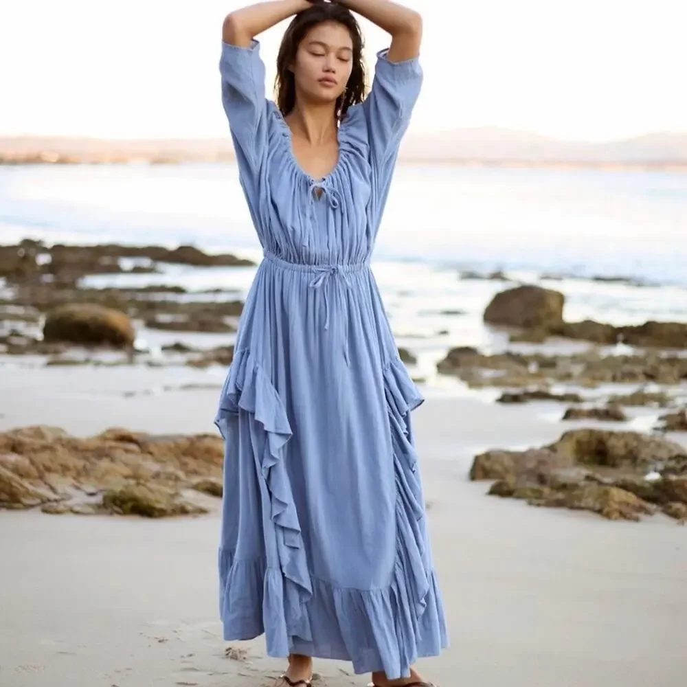 Free People Shore Chic Maxi Dress, NWT, Size M